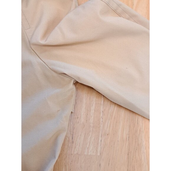 VTG Jackie Stuart Khaki Trench Coat Belted Pockets Size 9/10 Made in Yugoslavia - Picture 4 of 8